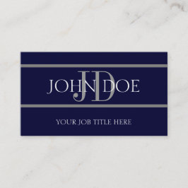 JeJobTitle Stripes Navy Visitekaartje