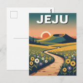 Jeju-eiland Zuid-Korea Reizen Briefkaart (Voorkant / Achterkant)