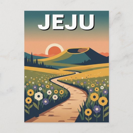 Jeju-eiland Zuid-Korea Reizen Briefkaart (Voorkant)