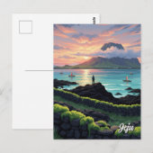 Jeju-eiland Zuid-Korea Reizen Briefkaart (Voorkant / Achterkant)