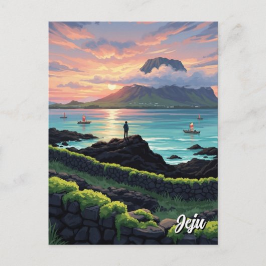 Jeju-eiland Zuid-Korea Reizen Briefkaart (Voorkant)