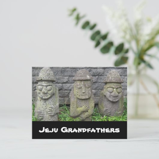 Jeju Grandfathers Briefkaart (Staand voorkant)
