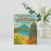 Jeju Island Korea Briefkaart (Staand voorkant)