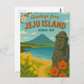 Jeju Island Korea Briefkaart (Voorkant / Achterkant)