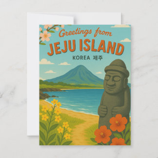 Jeju Island Korea Briefkaart