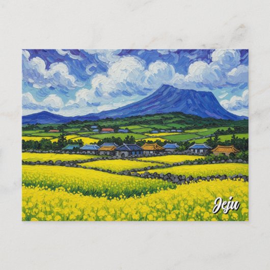 Jeju Island South Korea Travel Briefkaart (Voorkant)