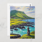 Jeju Island South Korea Travel Briefkaart (Voorkant / Achterkant)