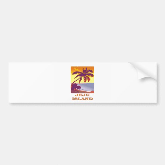 Jeju Island, Zuid-Korea Bumpersticker (Voorkant)
