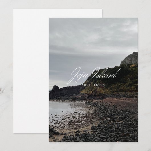 Jeju - Jeju-eiland - Zuid-Korea - 제 주 도 - 제 주 Feestdagenkaart (Voorkant / Achterkant)