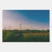 Jeju Windmolen Landschap Inpakpapier Vel (Voorkant)