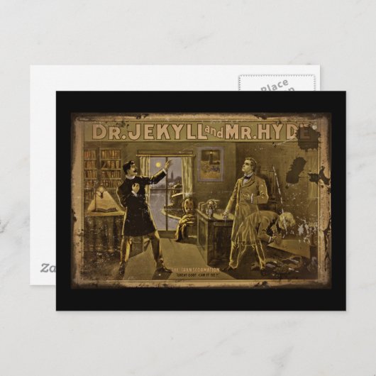 Jekyll en Hyde Poster art Briefkaart (Voorkant / Achterkant)