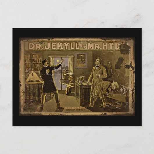 Jekyll en Hyde Poster art Briefkaart (Voorkant)