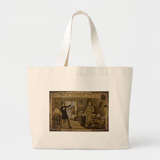 Jekyll en Hyde Poster art Grote Tote Bag (Voorkant)