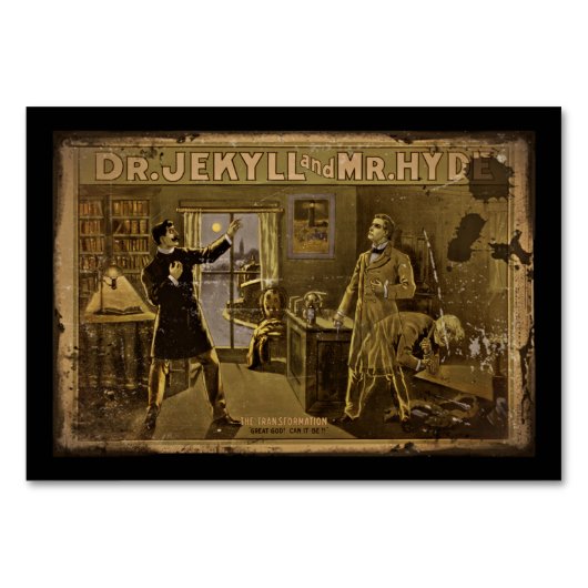 Jekyll en Hyde Poster art Kaart (Achterkant)