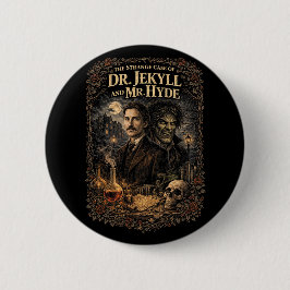 Jekyll en Hyde Ronde Button 5,7 Cm