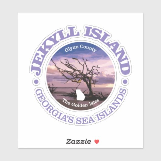 Jekyll Island (B) Sticker (Vel)
