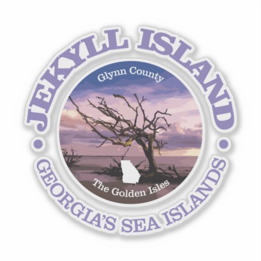 Jekyll Island (B) Sticker (Voorkant)