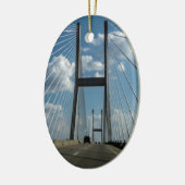 Jekyll Island Cable Bridge Keramisch Ornament (Links)