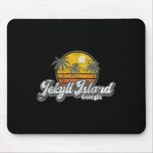 Jekyll Island Ga 70's Retro Vissen Boot Strand Muismat