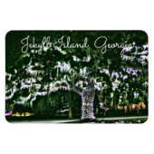 Jekyll Island GA Holiday Lights op Live Oak Tree Magneet (Horizontaal)