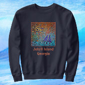 Jekyll Island, GA Sailboot, Ocean Waves en Sun S Trui