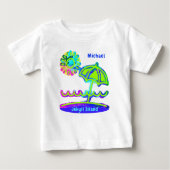 Jekyll Island Georgia Beach Umbrella Sun en Waves (Voorkant)