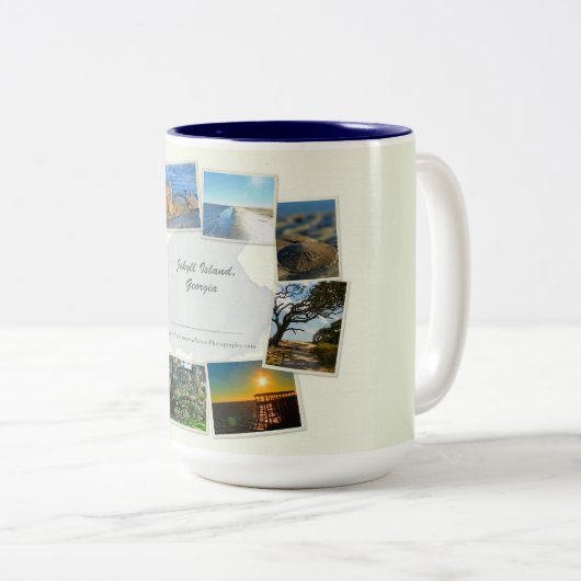 Jekyll Island, Georgia Collage Mok (Voorkant rechts)