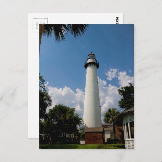 Jekyll Island Georgia Lighthouse Briefkaart (Voorkant / Achterkant)
