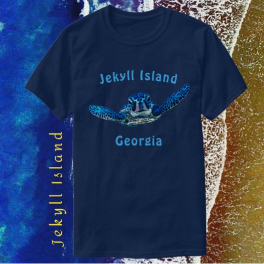 Jekyll Island Georgia Stunning Zee Turtle T-shirt
