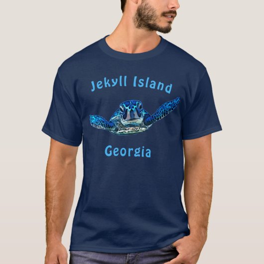Jekyll Island Georgia Stunning Zee Turtle T-shirt (Voorkant)