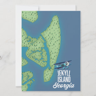 Jekyll Island Georgia USA kaart