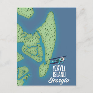 Jekyll Island Georgia USA kaart