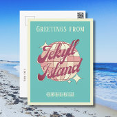 Jekyll Island Georgia USA retro  Briefkaart
