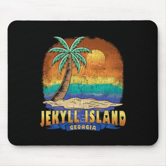 Jekyll Island Georgia  verontruste souvenir Muismat (Voorkant)