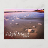 Jekyll Island Georgia Zand Dollar Beach Briefkaart (Voorkant)