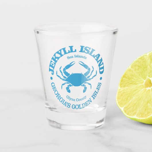 Jekyll Island (krab) Shot Glas (Voorkant)