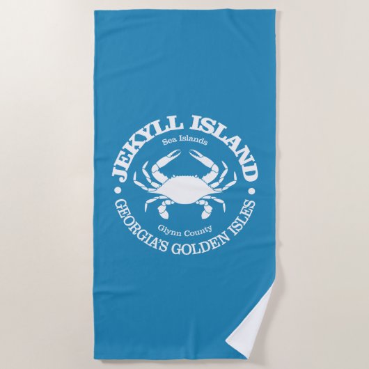Jekyll Island (krab) Strandlaken (Voorkant)