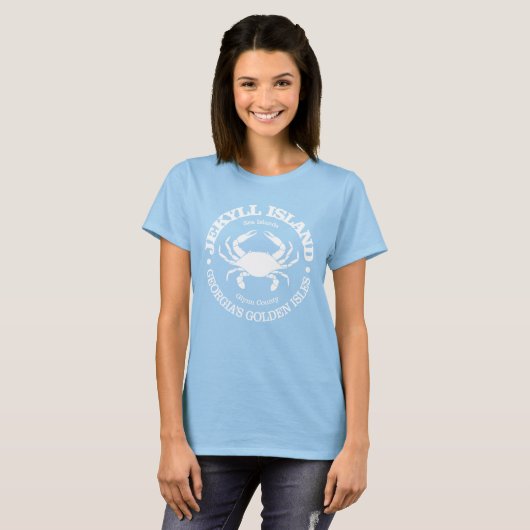 Jekyll Island (krab) T-shirt (Voorkant volledig)