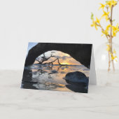 jekyll Island sunrise card #2 (blanco binnenin) Kaart (Gele Bloem)