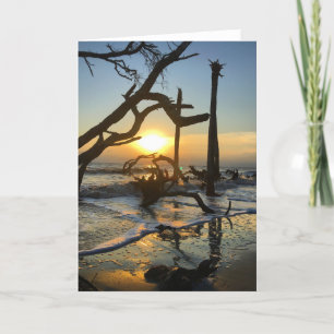 jekyll Island sunrise card #4 (blanco binnenin) Kaart