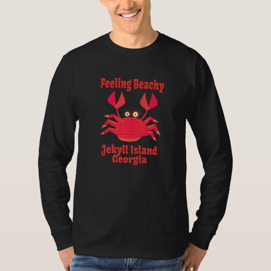 Jekyll Island vakantie krab T-shirt (Voorkant)