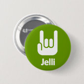 Jelli Rock Hands Ronde Button 5,7 Cm (Voorkant /achterkant)