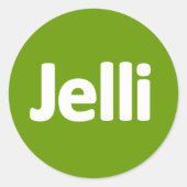 Jelli Sticker - Groen (Voorkant)