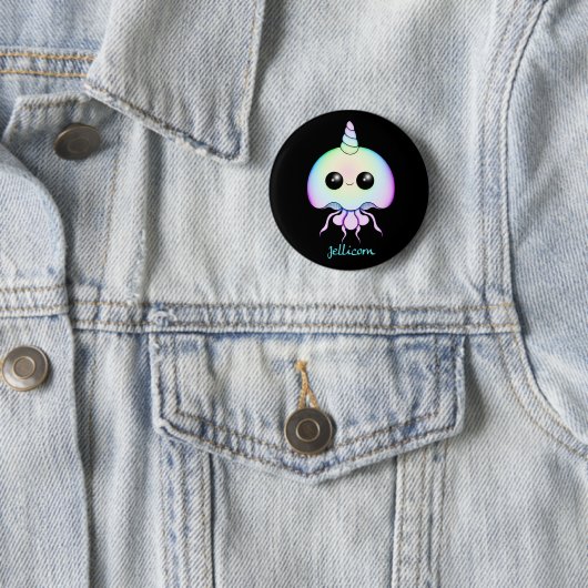Jellicorn Button Pin (In situ)