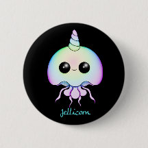 Jellicorn Button Pin