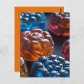 Jellied Candy Fun Briefkaart (Voorkant / Achterkant)