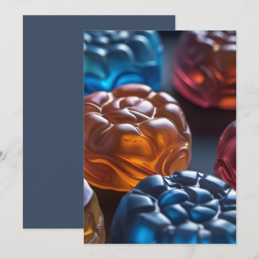 Jellied Candy Fun Kaart (Voorkant / Achterkant)