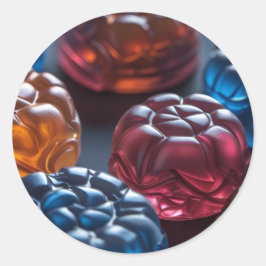 Jellied Candy Fun Ronde Sticker