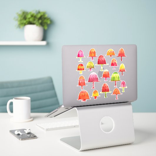Jellies Dessert Sticker (Laptop op bureau)