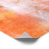 "Jello" Coral Abstract Art Poster (Hoek)